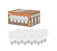 Osram NATURE LOOP - lampes LED particulièrement durables en plastique recyclé, Pack avantage avec 15 ampoules, remplace les ampoules à incandescence 60W, blanc chaud, écologique