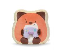 OSRAM NICI mymochi 62394 Renard Geeks en peluche, avec console de jeu, 35 x 33 x 12 cm, marron, compagnon stylé à câliner ou comme accessoire, pour enfants et adultes