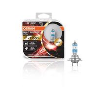 OSRAM NIGHT BREAKER 200, H7, + 200% de Lumière Supplémentaire, Lampe de Phare Halogène, 64210NB200-HCB, 12V, boîtier duo (2 lampes)