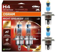 Osram Night Breaker 220 9003 HB2 H4 60/55W Deux Ampoules Phare Avant Double OE