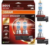 OSR 64211NB200-H - Lampe pour véhicule, H11, PGJ19-2, Night Breaker220, pack de 2