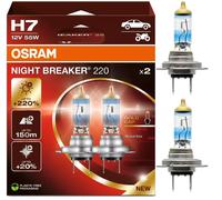 Osram Night Breaker 220 H7 55W Deux Ampoules Phare Haut Faisceau Remplacement