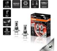 Ampoules LED H7 Osram Night Breaker SPEED Homologuées - 64210DWNBSP-2HB - La paire, 12V 16W PX26d, 6000K