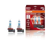 Osram NIGHT BREAKER LASER H11, +150% de lumière en plus, ampoule de phare halogène, 64211NL-HCB, 12V, double boîtier (2 lampes)
