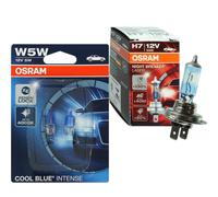 OSRAM NIGHT BREAKER LASER H7 +130% W5W COOL BLUE INTENSE SET Ampoule Lampe