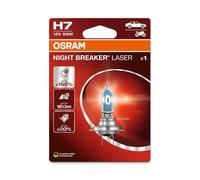 Osram NIGHT BREAKER LASER H7, +150% more brightness, halogen headlight lamp, 64210NL-1BL, 12V, blister (1 lamp)