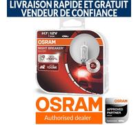 OSRAM Night Breaker Silver +100% H7 Ampoules de voiture (Paire) 64210NBS-HCB