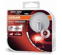 Osram 64211NBS-HCB Night Breaker Phare Halogène Silver H11- 12 V- Set de 2