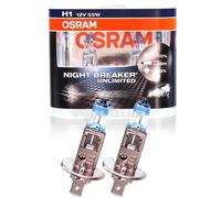 3x Osram Nuit Breaker Illimité H1 +110% Ampoule Lampe 12V 60/55 Watt P14,