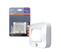 Osram NIGHTLUX Hall Veilleuse, blanche, détecteur de mouvement, IP54, fonctionne sur piles, blanc froid 4000 K, idéale pour les couloirs, les entrées, montage flexible