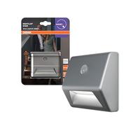 OSRAM NIGHTLUX Stair Éclairage d'escalier Argenté Détecteur de mouvement IP54 Fonctionne sur piles Blanc froid 4000 K Idéal pour les escaliers et les couloirs
