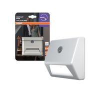 OSRAM NIGHTLUX Stair Veilleuse, blanche, détecteur de mouvement, IP54, fonctionne sur piles, blanc froid 4000 K, idéale pour les escaliers, options de montage flexibles