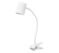 OSRAM Office Line lampe à pince avec bras flexible et culot GU10 en blanc en pla