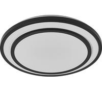 OSRAM ORBIS BERLIN Plafonnier LED 390mm, noir, 24W, 2700lm, couleur de lumière blanc chaud, répartition très homogène de la lumière, longue durée de vie, module LED fixe, rond, classe de protection IP