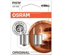 OSRAM Original 12V R5W lampes halogènes auxiliaires 5007-02B en double blister, orange