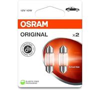 Osram ORIGINAL LINE 12V, C10W, halogen signal lamps, Festoon, Signal lamp, Double blister (2 lamps)