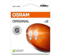 Osram ORIGINAL LINE 12V, Glass Wedge Base, 2721-2BL, double blister, white