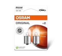 OSRAM ORIGINAL LINE 12V, R5W, lampe de signalisation, base en métal, double blister (2 lampes), white