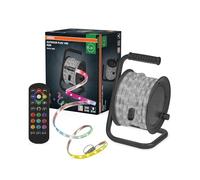 Osram Outdoor Flex RGB Ruban LED 15M IP65, télécommande, extensible jusqu'à 50m, enrouleur, câble, accessoires
