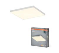 OSRAM Panneau lumineux Planon Frameless blanc avec technologie LED avancée, 19 W, forme carrée (300 x 300 mm), couleur de lumière blanc chaud à 3000 K, boîtier en aluminium
