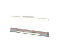 OSRAM Panneau lumineux Planon Frameless blanc avec technologie LED avancée, 35 W, forme rectangulaire (1200 x 100 mm), couleur de lumière blanc chaud à 3000 K, boîtier en aluminium