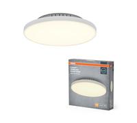 OSRAM Panneau lumineux Planon Frameless Round sans cadre en blanc avec technologie LED avancée, 19 W, forme ronde (300 mm de diamètre), couleur de lumière blanc chaud à 3000 K, boîtier en aluminium