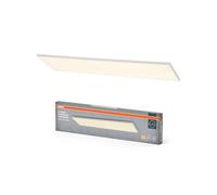 Osram Panneau lumineux Planon Frameless blanc avec technologie LED avancée, 40 W, forme rectangulaire (1200 x 300 mm), couleur de lumière blanc chaud à 3000 K, boîtier en aluminium