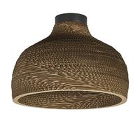 OSRAM Plafonnier Decor Cardboard Hat marron en carton ondulé, léger, E27, 360 mm