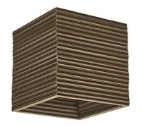OSRAM Plafonnier Decor Cardboard Square marron en carton ondulé, léger, E27, 250