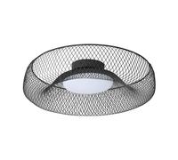 OSRAM Plafonnier LED Decor Mesh, Métal Noir, 300mm, 18.5W, 1130lm, 3000K blanc
