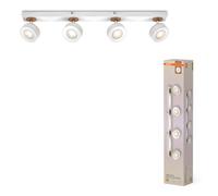 Osram Plafonnier LED Decor Spor Pluto Blanc 70 cm 4x4,8W Blanc Chaud Réglable