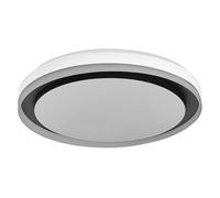 Osram Plafonnier LED SMART + WIFI, blanc/noir, 32 W, 3 400 lm, fonction lumière blanche, intensité variable, effet lumineux dynamique Magic RGB, longue durée de vie, installation facile, contrôlable