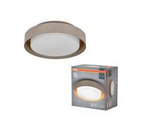 Osram Plafonnier ORBIS MADRID 290mm, couleur bois, culot E27, peut être équipé d'une ampoule connectée, haute qualité, design moderne, boîtier en métal, pour utilisation en intérieur, rond, IP20