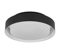 Osram Plafonnier ORBIS MADRID 290mm, noir, culot E27, peut être équipé d'une ampoule connectée, haute qualité, design moderne, boîtier en métal, adapté à une utilisation en intérieur, rond, IP20