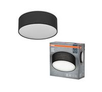 OSRAM Plafonnier ORBIS PARIS 300mm, noir, culot E27, peut être équipé d'une ampoule connectée, de haute qualité, design moderne, avec abat-jour en tissu, adapté à un usage intérieur, rond, IP20