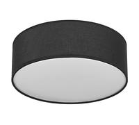 Osram Plafonnier ORBIS PARIS 300mm, noir, culot E27, peut être équipé d'une ampoule connectée, de haute qualité, design moderne, avec abat-jour en tissu, adapté à un usage intérieur, rond, IP20