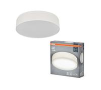 OSRAM Plafonnier ORBIS PARIS 400mm, beige, culot 2xE27, peut être équipé d'une ampoule connectée, de haute qualité, design moderne, avec abat-jour en tissu, adapté à un usage intérieur, rond, IP20