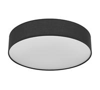 Osram Plafonnier ORBIS PARIS 400mm, noir, culot 2xE27, peut être équipé d'une ampoule connectée, de haute qualité, design moderne, avec abat-jour en tissu, adapté à un usage intérieur, rond, IP20