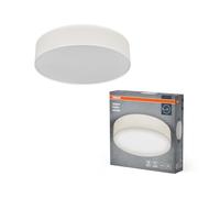 OSRAM Plafonnier ORBIS PARIS 480mm, beige, culot 3xE27, peut être équipé d'une ampoule connectée, de haute qualité, design moderne, avec abat-jour en tissu, adapté à un usage intérieur, rond, IP20