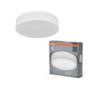 OSRAM Plafonnier ORBIS PARIS 480mm, blanc, culot 3xE27, peut être équipé d'une ampoule connectée, de haute qualité, design moderne, avec abat-jour en tissu, adapté à un usage intérieur, rond, IP20