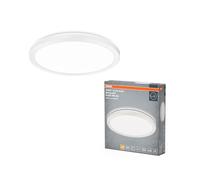 OSRAM Plafonnier ORBIS Ultra Slim 235mm, blanc, 15W, 1640lm, lumière blanche chaude homogène (3000K) + rétro-éclairage, gradation en trois étapes via interrupteur mural, ultra-slim, protection IP20