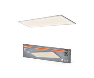 Osram Plafonnier Planon Plus blanc avec technologie LED avancée, 36 W, forme rectangulaire (1200 x 300 mm), couleur de lumière blanc neutre à 4000 K, boîtier en aluminium, diffuseur en PMMA givré