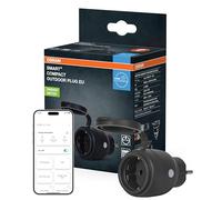 OSRAM Prise extérieure SMART+ WiFi Matter Outdoor Plug, 3680 W, 16 A, | Couleur du produit Noir, , diamètre, Durée de vie, IP44, 1-Pack