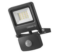 Osram Projecteur Extérieur LED avec Capteur ENDURA Flood, 10W, 1000lm, 3000K blanc chaud, Capteur de Mouvement 9m, Aluminium, IP65