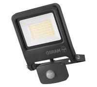 Osram Projecteur Extérieur LED avec Capteur ENDURA Flood, 30W, 3000lm, 3000K blanc chaud, Capteur de Mouvement 9m, Aluminium, IP65