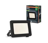 OSRAM Projecteur LED avec classe d'efficacité énergétique A, boîtier en aluminium noir, 10 W, 1750 lm, pour applications extérieures, design compact, léger, installation facile, LED non remplaçable