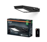 OSRAM Projecteur LED ENDURA Flood Solar, 10W, à énergie solaire, capteur intégré, blanc froid, télécommande, longue durée de vie de la batterie jusqu'à 4 h à pleine luminosité, protection IP65