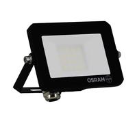 Osram Projecteur LED LUX moderne 10 W, 900 lm, 4 000 K, IP65, aluminium noir, spot extérieur, verre dépoli