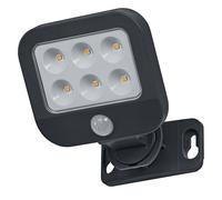 Osram Projecteur/spot gris foncé, 140 lm, 1,8 W, IP44, blanc chaud, 3000 K, angle de faisceau de 90°, capteur de lumière, durée de vie de 25 000 h