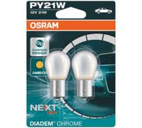 Ampoule secondaire OSRAM PY21W Diadem Chrome NextGen 12V/21W, 2 pièce